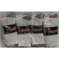 12 PACK OF MENS COMFORT CREW SOCKS SIZE 10 - 13