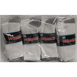 12 PACK OF MENS COMFORT CREW SOCKS SIZE 10 - 13
