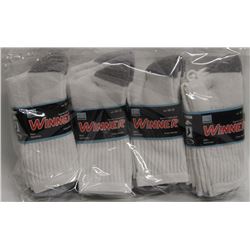 12 PACK OF MENS COMFORT CREW SOCKS SIZE 10 - 13