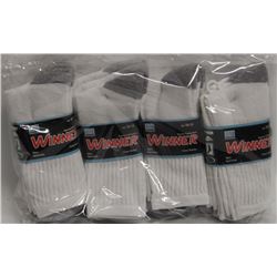 12 PACK OF MENS COMFORT CREW SOCKS SIZE 10 - 13