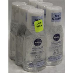 6 BOTTLES OF NIVEA  MICELLAIR EYE MAKEUP REMOVER