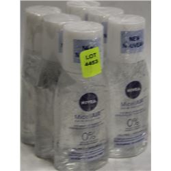6 BOTTLES OF NIVEA  MICELLAIR EYE MAKEUP REMOVER