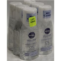 6 BOTTLES OF NIVEA  MICELLAIR EYE MAKEUP REMOVER