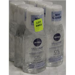 6 BOTTLES OF NIVEA  MICELLAIR EYE MAKEUP REMOVER