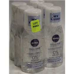6 BOTTLES OF NIVEA  MICELLAIR EYE MAKEUP REMOVER