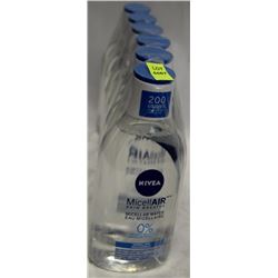 6 BOTTLES OF NIVEA  MICELLAIR EYE MAKEUP REMOVER