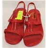 Image 1 : SANDAK LADIES WEDGE SANDALS SIZE 6 RED COLOR
