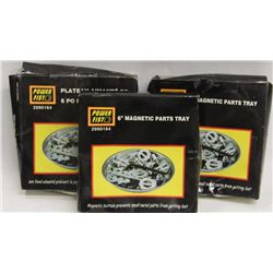 LOT OF 3 MAGNETIC PARTS TRAYS