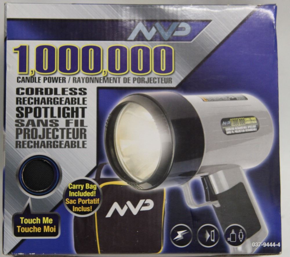 1,000,000 CANDLE POWER CORDLESS SPOTLIGHT
