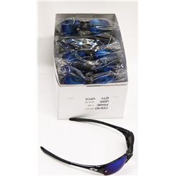 BOX OF OAKLEY STYLE  BLACK SUNGLASSES WITH