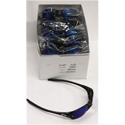 BOX OF OAKLEY STYLE  BLACK SUNGLASSES WITH