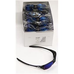 BOX OF OAKLEY STYLE  BLACK SUNGLASSES WITH