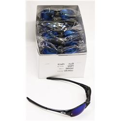 BOX OF OAKLEY STYLE  BLACK SUNGLASSES WITH