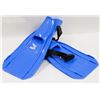 Image 1 : BLUE FLIPPERS FOR SNORKLING SIZE SMALL