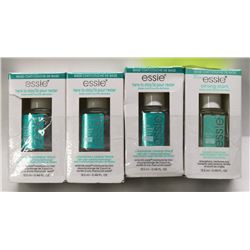 LOT OF 4 ESSIE BASE COAT POLISH