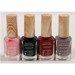 LOT OF 4 ASSORTED SENSATIONAIL NATURAL NAIL POLISH