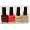 Image 1 : LOT OF 4 ASSORTED CND VINYLUX NAIL POLISH