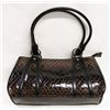 Image 1 : BROWN SNAKE SKIN STYLE HANDBAG