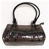 Image 1 : BROWN SNAKE SKIN STYLE HANDBAG