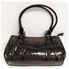 Image 1 : BROWN SNAKE SKIN STYLE HANDBAG