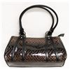 Image 1 : BROWN SNAKE SKIN STYLE HANDBAG