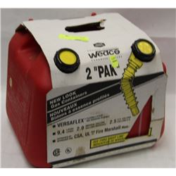 WETCO 2 PACK NEW GAS CONTAINERS