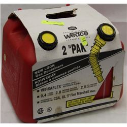 WETCO 2 PACK NEW GAS CONTAINERS