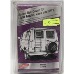 SPARE TIRE COVER FOR TRUCK, VANS AND RVS