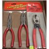 3PC PLIER SET WITH CABLE CUTTER