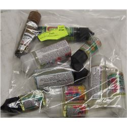 BAG OF VARIOUS VAPE FLAVORS