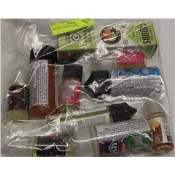 BAG OF VARIOUS VAPE FLAVORS