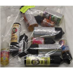BAG OF VARIOUS VAPE FLAVORS