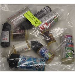 BAG OF VARIOUS VAPE FLAVORS