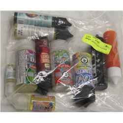 BAG OF VARIOUS VAPE FLAVORS