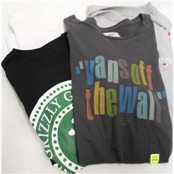LOT OF 4 MENS TSHIRTS, 2 SZ MED & 2 SZ SMALL