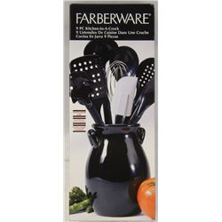 9PC FARBERWARE KITCHEN IN A CROCK