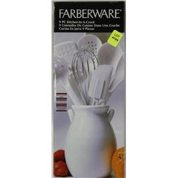 FARBERWARE 9PC KITCHEN IN A CROCK