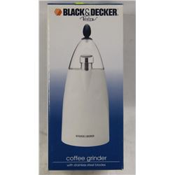 BLACK & DECKER BISTRO COFFEE GRINDER W/ STAINLESS