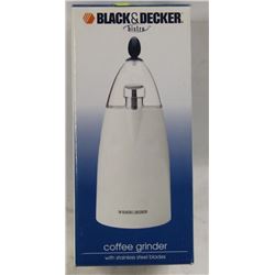BLACK & DECKER BISTRO COFFEE GRINDER W/ STAINLESS