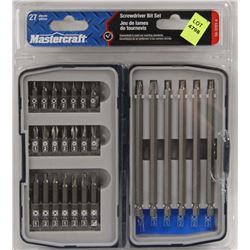 MASTERCRAFT 27PC SCREWDRIVER BIT SET