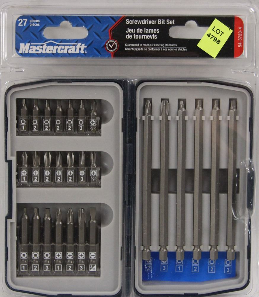 MASTERCRAFT 27PC SCREWDRIVER BIT SET