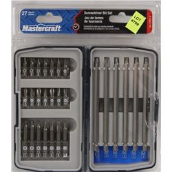 MASTERCRAFT 27PC SCREWDRIVER BIT SET