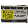 Image 1 : INDUSTRIAL GARBAGE BAGS 48" X 42.5" , 100 PER BOX