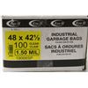 Image 1 : INDUSTRIAL GARBAGE BAGS 48" X 42.5" , 100 PER BOX