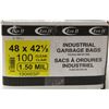 Image 1 : INDUSTRIAL GARBAGE BAGS 48" X 42.5" , 100 PER BOX