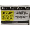 Image 1 : INDUSTRIAL GARBAGE BAGS 48" X 42.5" , 100 PER BOX