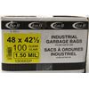Image 1 : INDUSTRIAL GARBAGE BAGS 48" X 42.5" , 100 PER BOX
