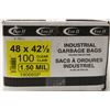 Image 1 : INDUSTRIAL GARBAGE BAGS 48" X 42.5" , 100 PER BOX