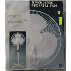 16" 3 SPEED PEDESTAL FAN