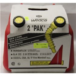 WETCO 2PACK 9L GAS CONTAINERS